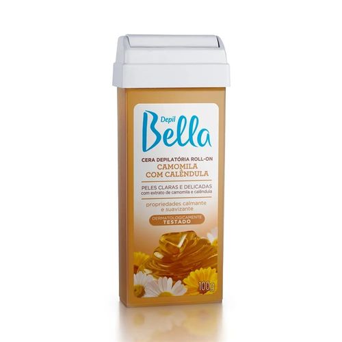 Cera Depilatória Roll-on 100g Depil Bella Camomila com Calêndula