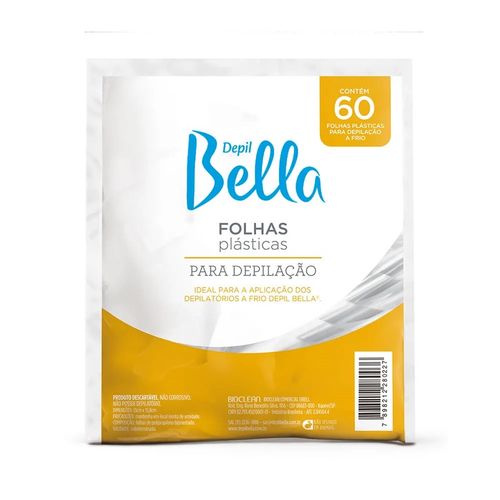 Folhas para Depilação com 60 Folhas Depil Bella