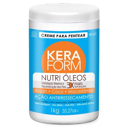 Creme para Pentear Keraform Nutri Óleos 1kg Skafe