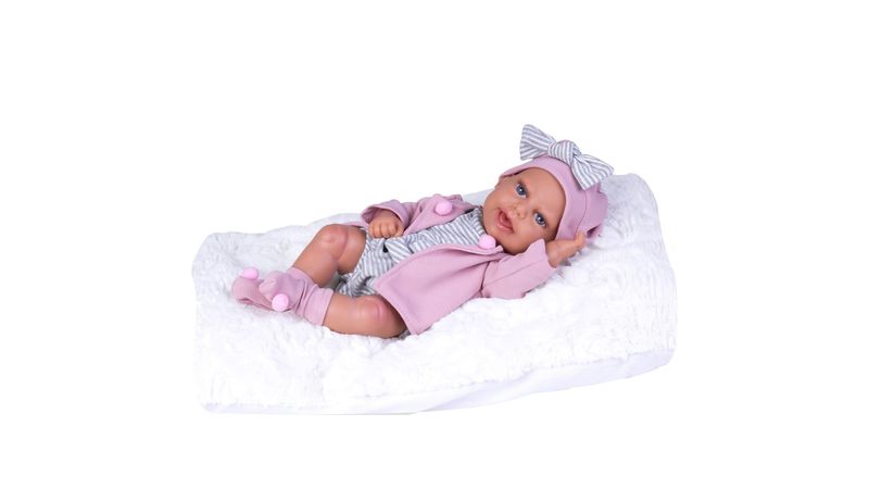 Boneca Bebê Reborn Anny Doll Menina Vinil Macio - Cotiplas