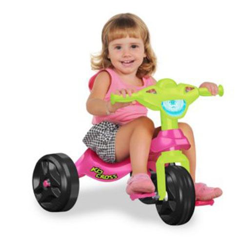 Velocípede Kid Cross Rosa 627 Bandeirante