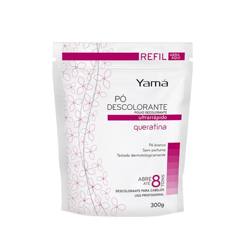 Pó Descolorante Ultra Rápido Queratina Refil 300g Yamá