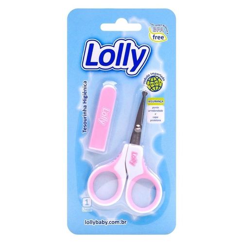 Tesoura de Unha para Bebês Rosa Lolly