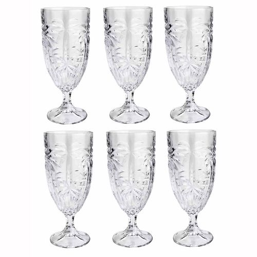 Conjunto 6 Taças Cristal Chumbo 450ml Palm Tree Rojemac