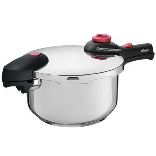 Panela de Pressão Inox 22x19,5cm 4,5L 4930101 Brinox