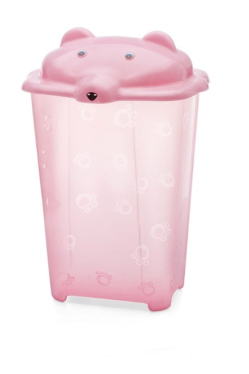 Cesto de Bebê Urso Translúcido Rosa 855 Cajovil