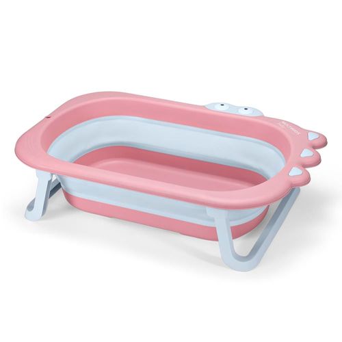 Banheira Dobrável Crocodilo Rosa BB1145 Multikids