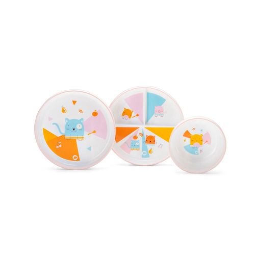 Kit 3 Pratinhos Nhac Nhac! Pet Buddie BB1110 Multikids