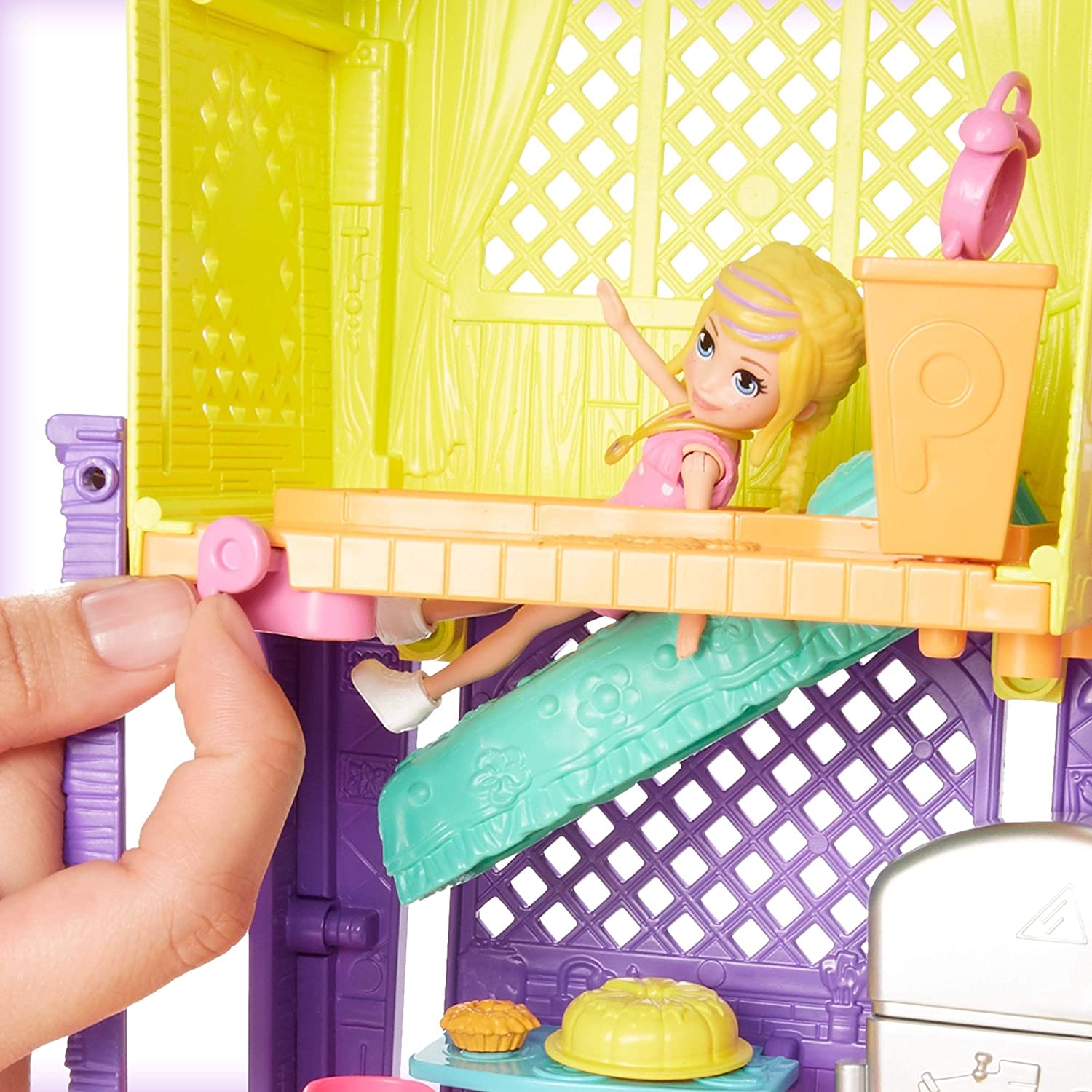 Polly Pocket! Clubhouse da Polly, Set de Jogos, Polly e Peaches