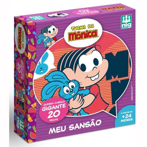 Quebra Cabeça Gigante Meu Sanção Turma Da Monica 20 Pçs Nig Brinquedos