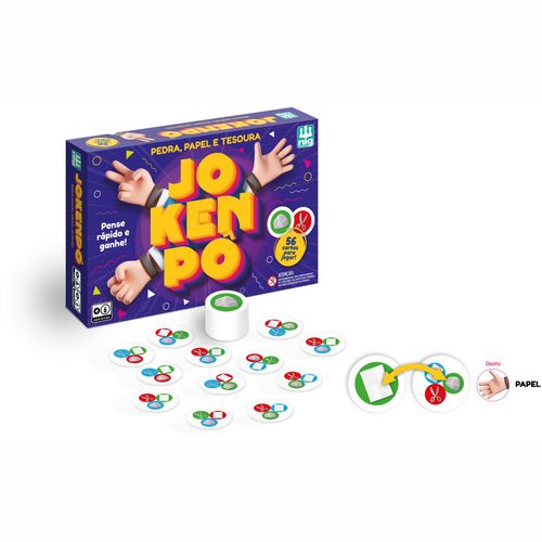 Jogo Jokenpô Pedra Papel e Tesoura 0208 Nig Brinquedos