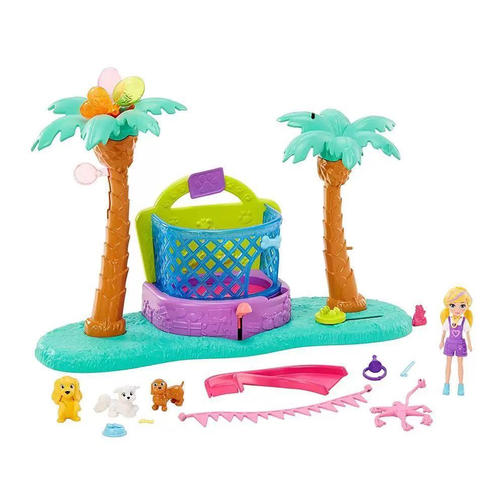 Polly pocket Jogo De Casa E Parque Com Bolsa Colorido