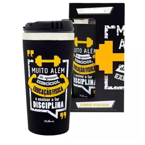 Copo Inox Profissão Educação Física 450ml Wellmix
