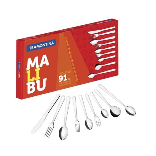 Faqueiro Malibu 91 Peças Inox 23799/037 Tramontina