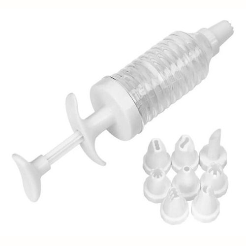 Decorador de Bolo 8 Peças Com Bisnaga Jogo Bicos