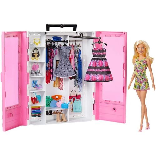 Boneca Barbie com Guarda Roupa de Luxo GBK12 Mattel
