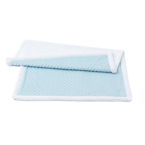 Manta Microfibra Pipoquinha Sherpa 4102 Azul Loaní
