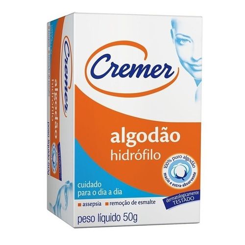 Algodão Hidrófilo 50g Cremer