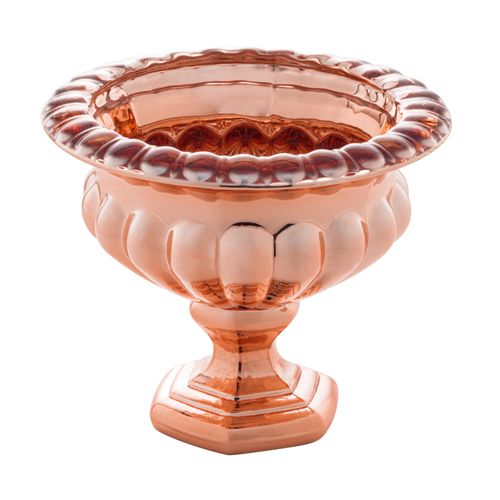 Centro Cristal Chumbo com Pé Sussex Rosê Metalizado 28214 Wolff