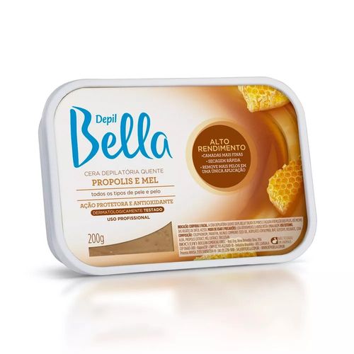 Cera Depilatória Quente Própolis e Mel 200g Depil Bella