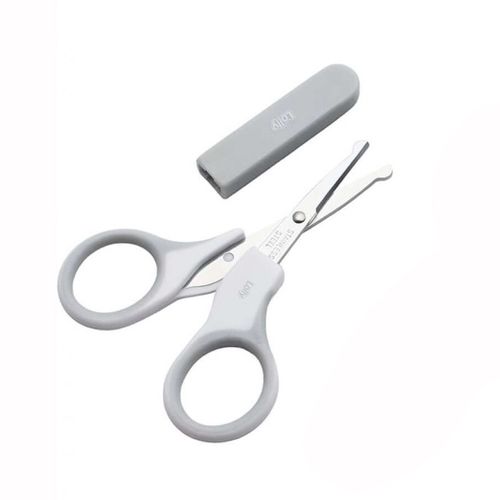 Tesoura de Unha para Bebês Branca/Cinza Lolly