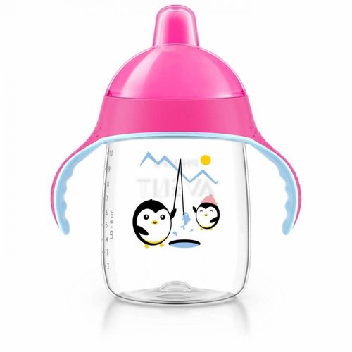 Copo Pinguim Rosa 340ml 18m  SCF755/07 Avent Philips