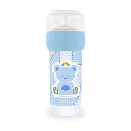 Mamadeira Super Primeiros Passos Azul 260ml Lillo