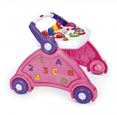 Andador Didático Rosa Múltiplas Funções 6167 Poliplac