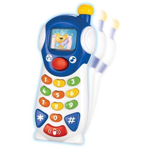 Brinquedo Celular Luminoso Falante com Gravação em Português 12m  061935-NL Winfun