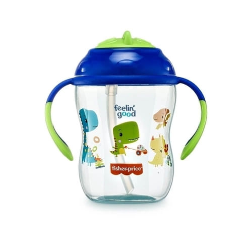 Copo de Treinamento com Canudo  First Moments Azul 270ml BB1016 Fisher Price