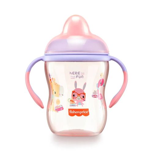 Copo treinamento com Bico First Moments Rosa 270ml BB1015 Fisher Price
