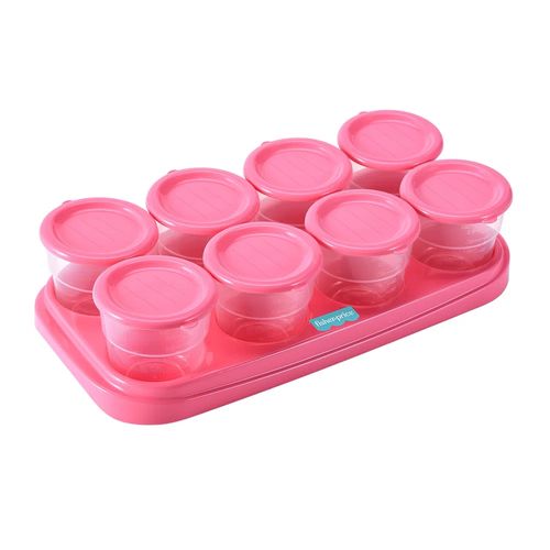 Pote para Congelar Papinha BB1081 Rosa Multikids