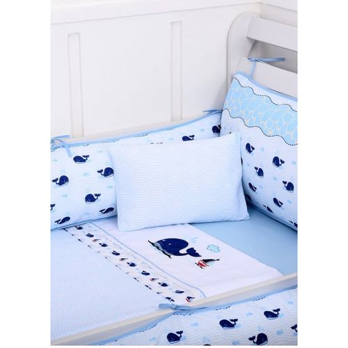 Jogo de Berço 3 Peças Nordado Filhotes On The Beach 1845 Minasrey