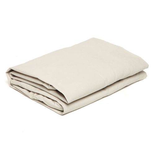 Lençol com Elástico Percal King 180 Fios Bege Total Mix Artex