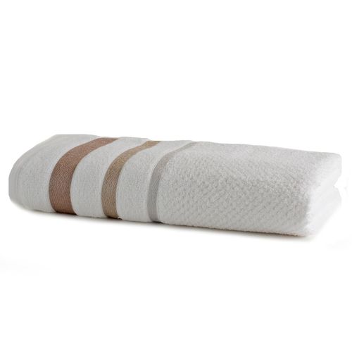 Toalha de Banho Fio Penteado Brook Branca Santista Unique