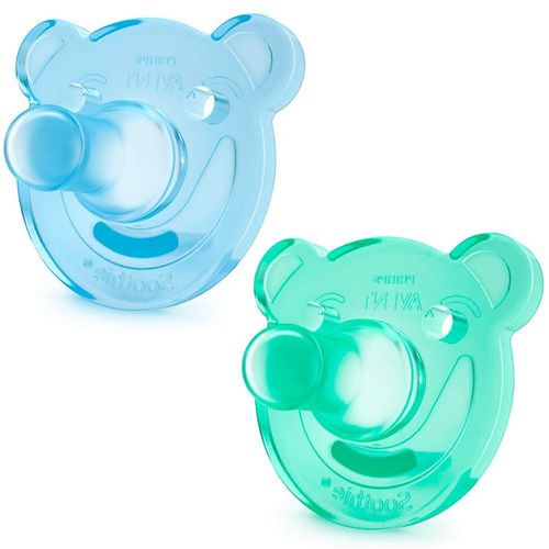Chupeta Ortodôntica Soothie Azul Verde 0-3m SCF194/01 Avent Philips