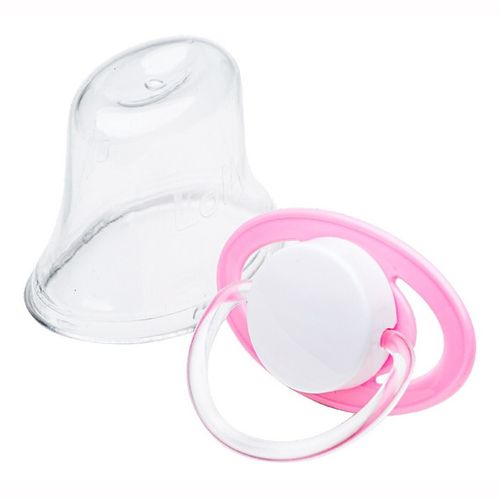 Chupeta Silicone 0 a 6 meses Tam 1 Rosa Lolly