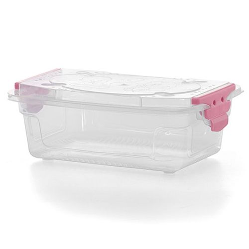 Organizador Infantil 3 Litros Rosa com Trava Cajovil