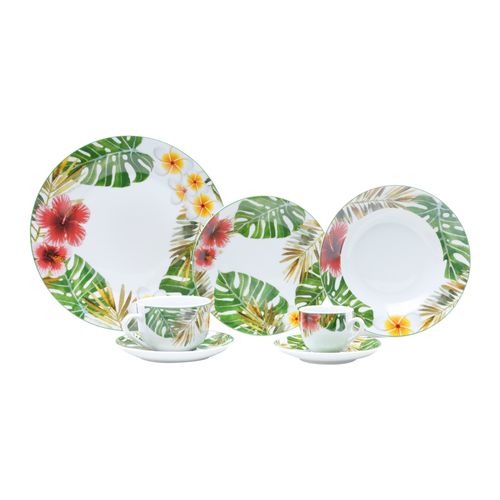Jogo de Jantar com 42 Peças Porcelana Super 8200 Lyor