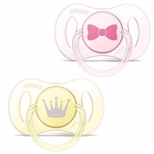 Mini Chupeta RN 0-2m Dupla Rosa/Amarela Avent Philips