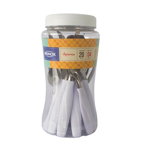 Faqueiro Itaparica 20 Peças Branco Brinox