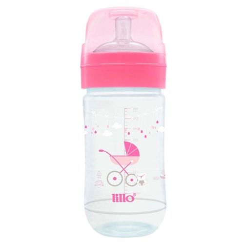 Mamadeira Super Evolution 300ml Rosa Lillo