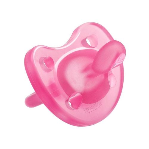 Chupeta Physio Soft Rosa 6-12m Silicone Bico Efeito Aveludado Tam. 2 Chicco