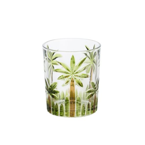 Copo Baixo Cristal Palm Tree 340ml 27773 Wolff