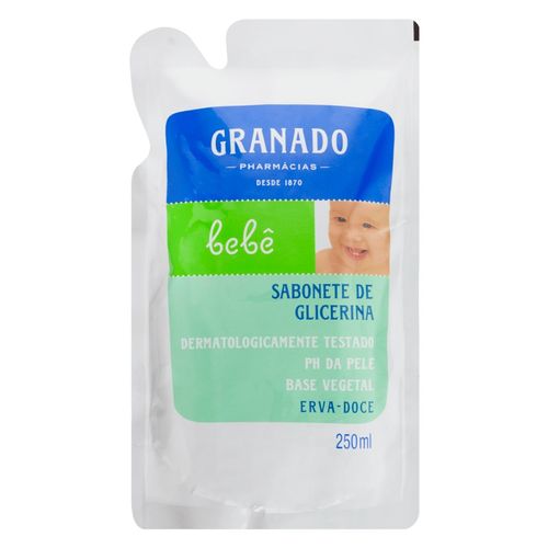 Sabonete Líquido de Glicerina Erva Doce 250ml Refil Granado