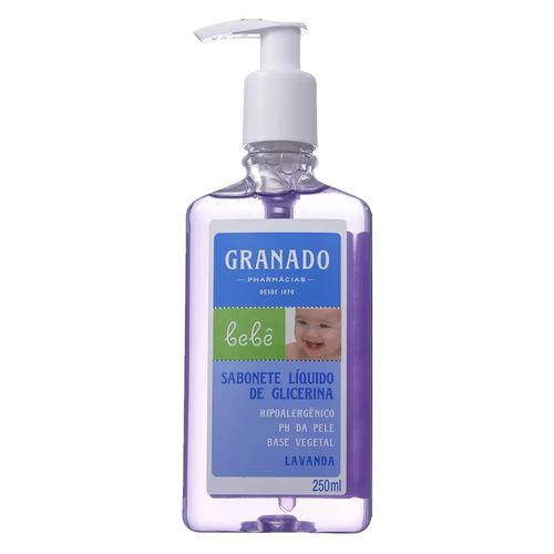 Sabonete Líquido de Glicerina 250ml Lavanda Granado