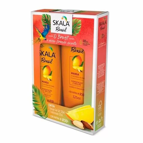 Kit Shampoo   Condicionador Manga e Castanha-do-Pará 325ml Skala