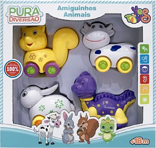 Amiguinhos Animais 18m  Pura Diversão Yes Toys