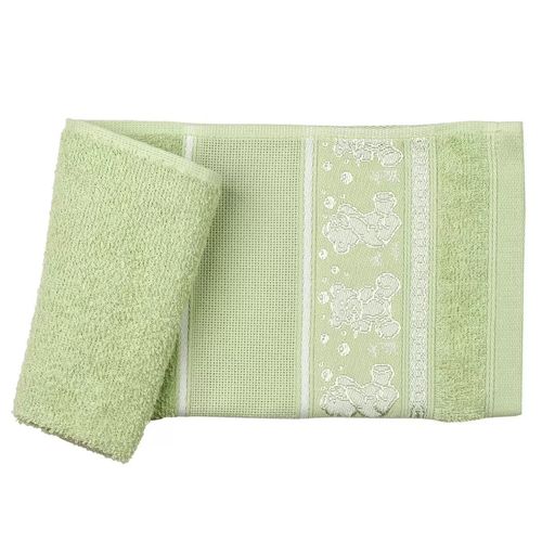 Toalha para Lavado Pinta e Borda Teddy Verde Santista