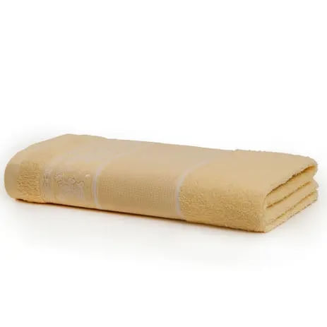 Toalha para Banho Pinta e Borda Teddy Amarela Santista
